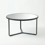 Coffe Table Metal Frame Black+Mirror 50-4625