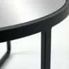 Coffe Table Metal Frame Black+Mirror 50-4625
