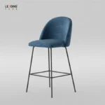 Bar Stool Metal Base+Fabric with Back Support 50-5106
