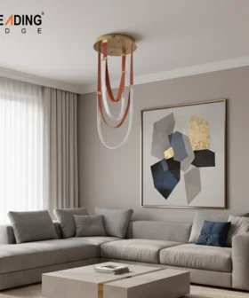 Chandelier-2 D500*H1200 Metal Silicone+Bronze+Orange 01-5507
