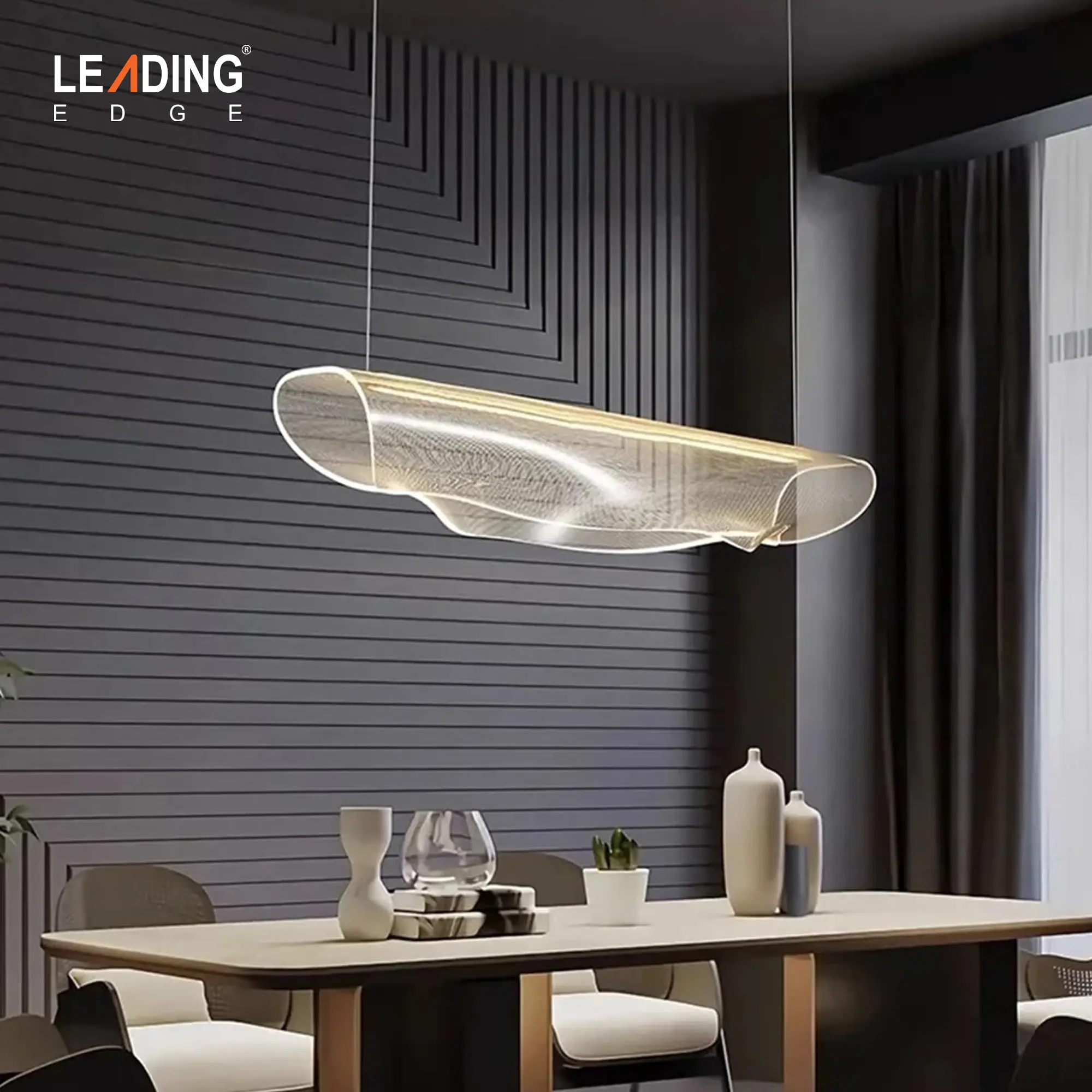 Chandelier Metal+Acrylic Bronze 01-5517