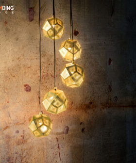 Hanging Light Ball Golden | 01-5018