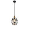 Hanging Light Metal+Glass/Black 01-5280