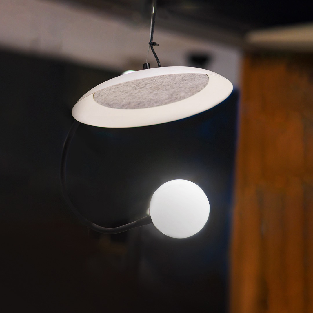 Hanging Light White & Black 01-5286