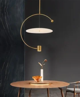 Hanging Light LED Circle Ring Gold 01-4978