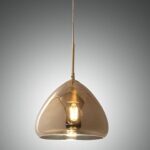 Pendent Lamp Amber Glass 01-5075