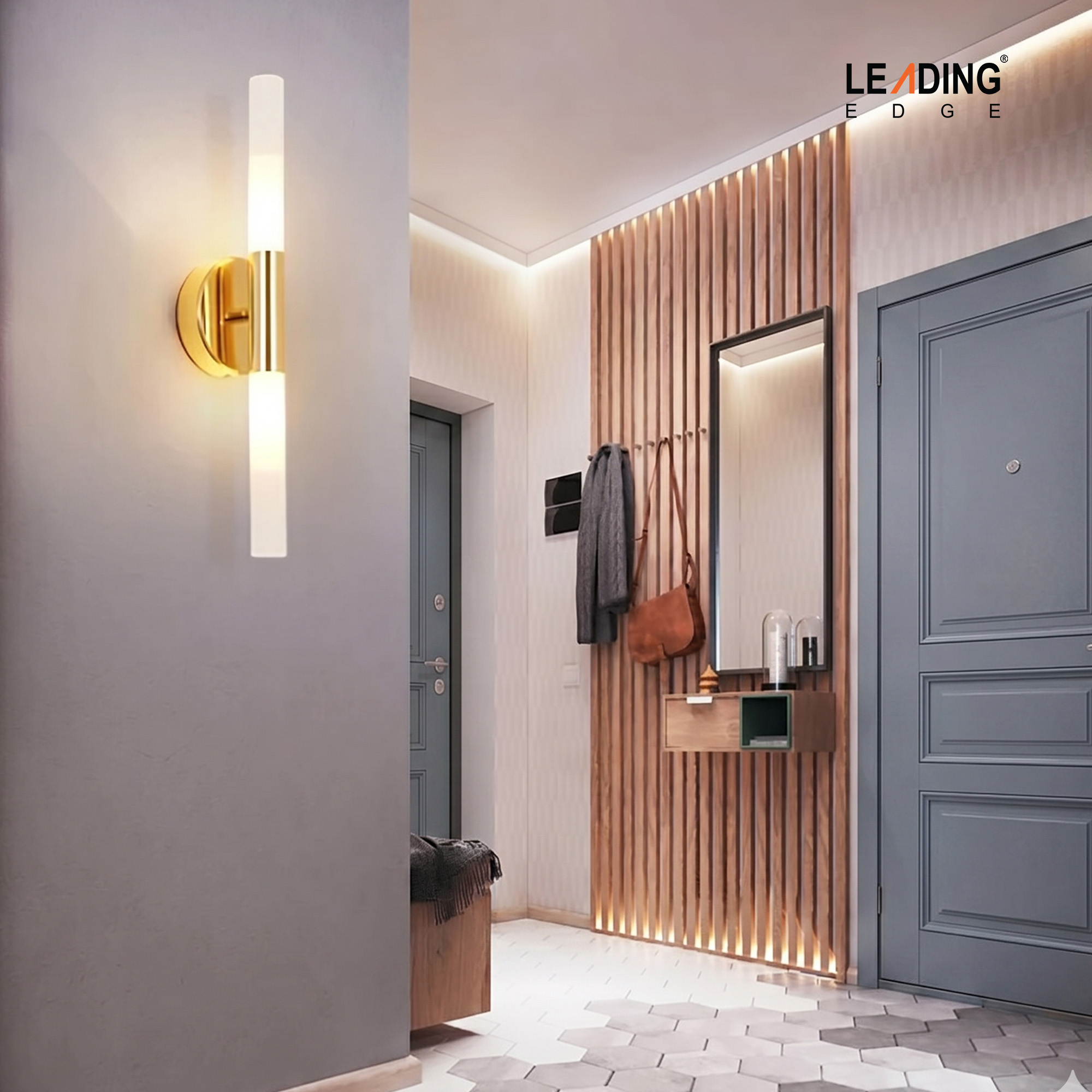 Wall Light Gold & White 01-4209
