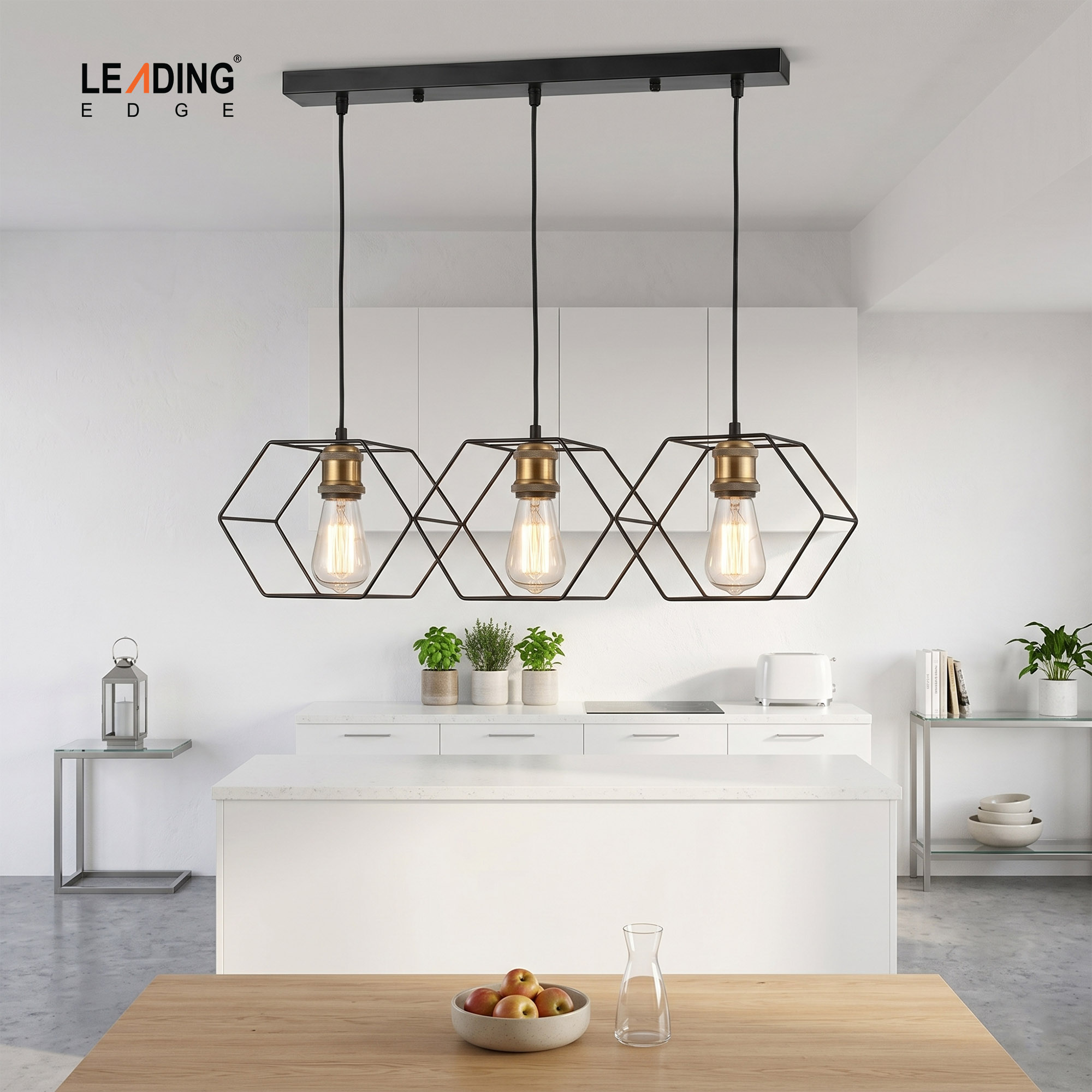 Hanging Light Metal Black+Gold 01-5091