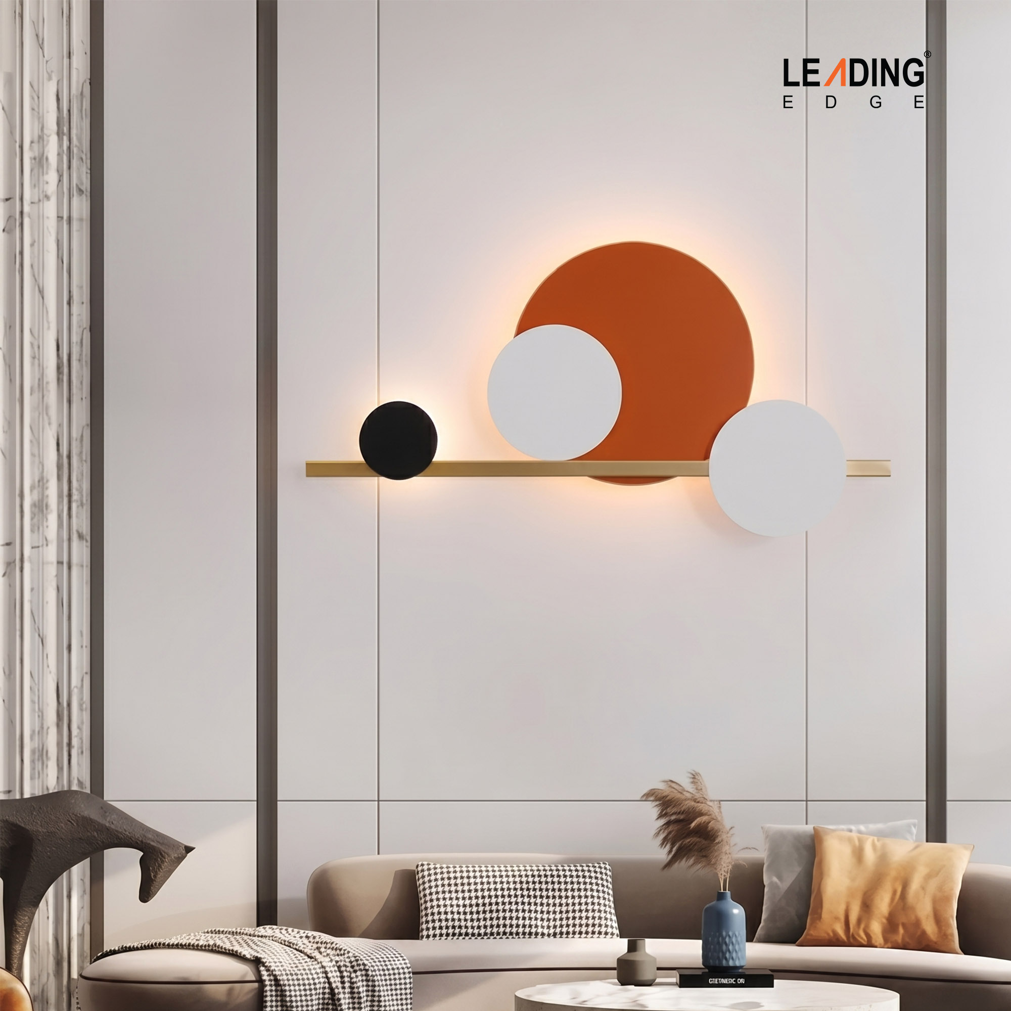 Wall Light Metal Orange+Black+White 01-4234