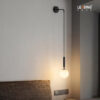 Wall Light Metal Ball+Black 01-4217