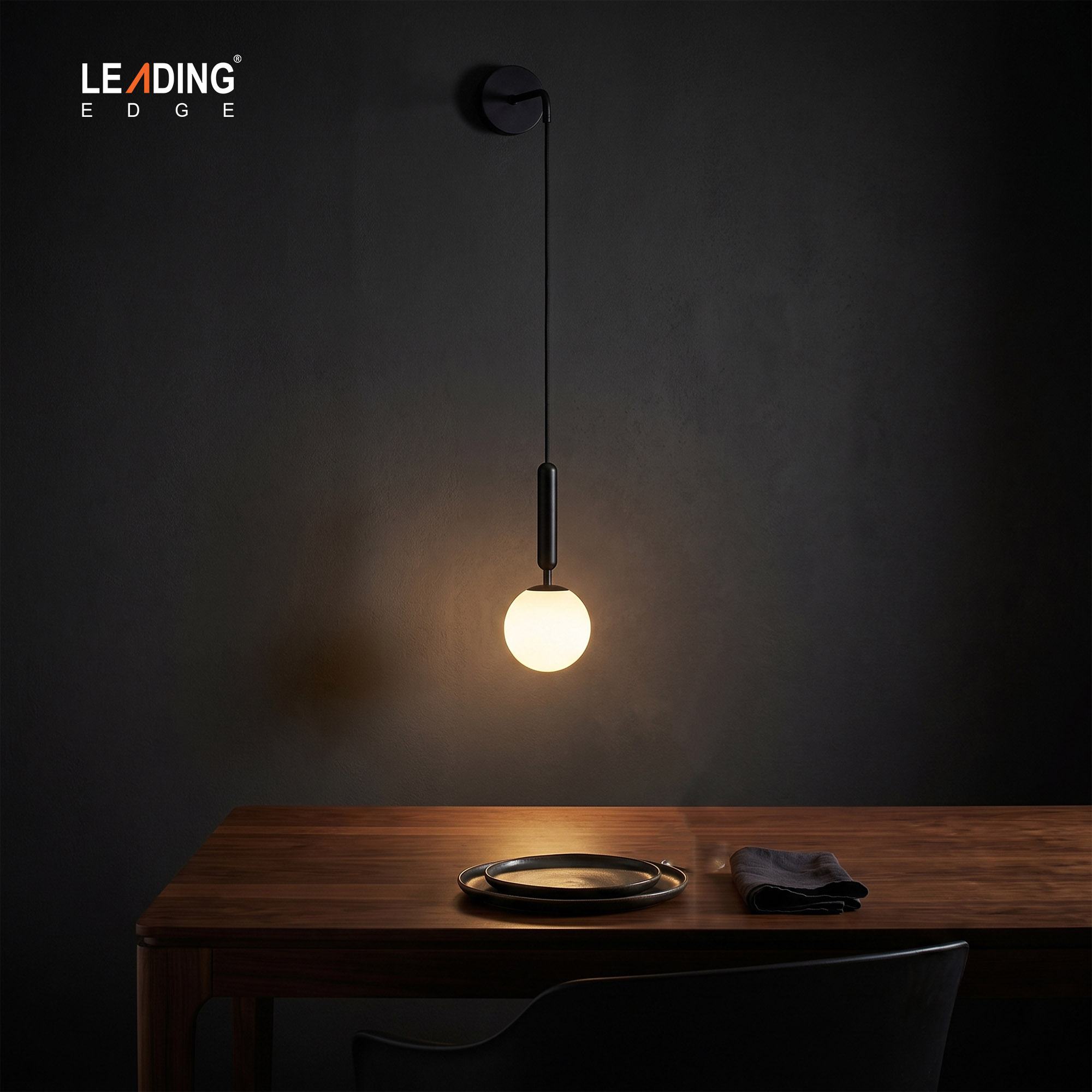 Wall Light Metal Ball+Black 01-4217