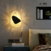 Wall Light Metal Black & Gold Glass 01-4231
