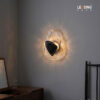 Wall Light Metal Black & Gold Glass 01-4231