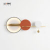 Wall Light Metal Orange/Black+Gold 01-4232