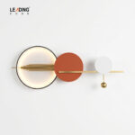 Wall Light Metal Orange/Black+Gold 01-4232