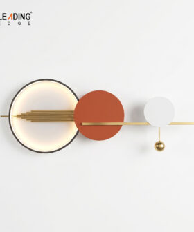 Wall Light Metal Orange/Black+Gold 01-4232