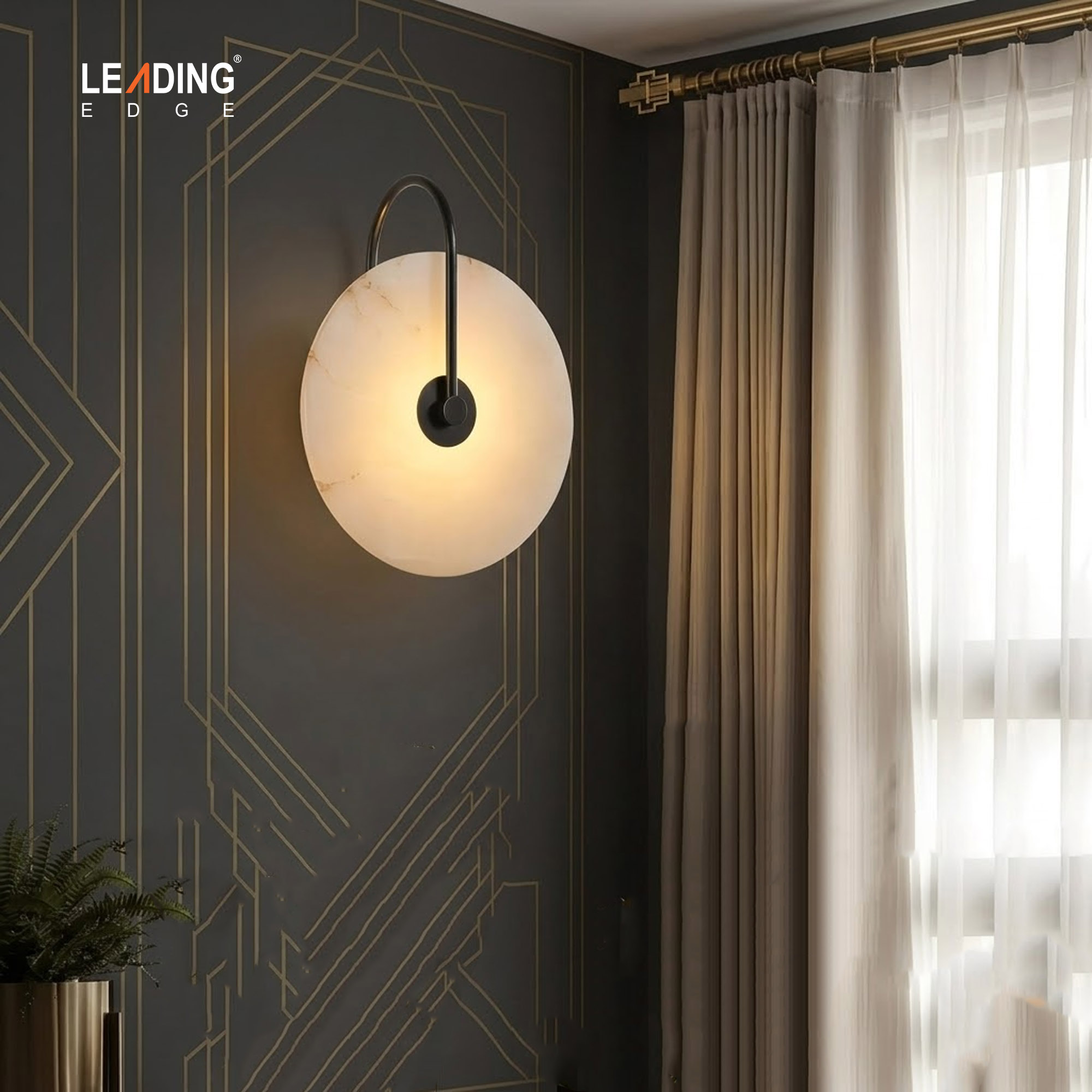 Wall Light Metal Black+White 01-4230
