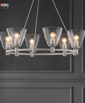 Chandelier Metal With Glass | 01-5225