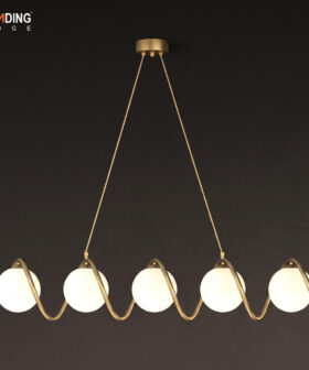 Chandelier Metal With White Ball | 01-5053