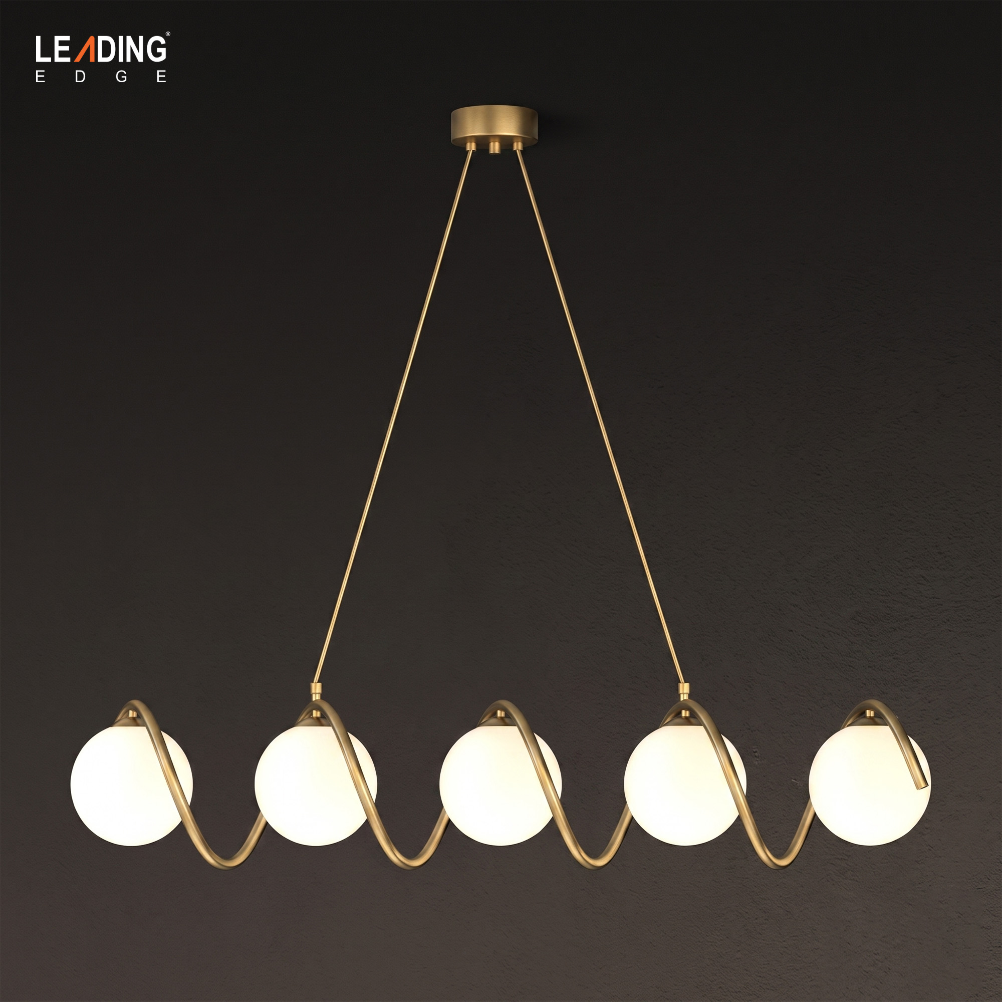 Chandelier Metal With White Ball | 01-5053