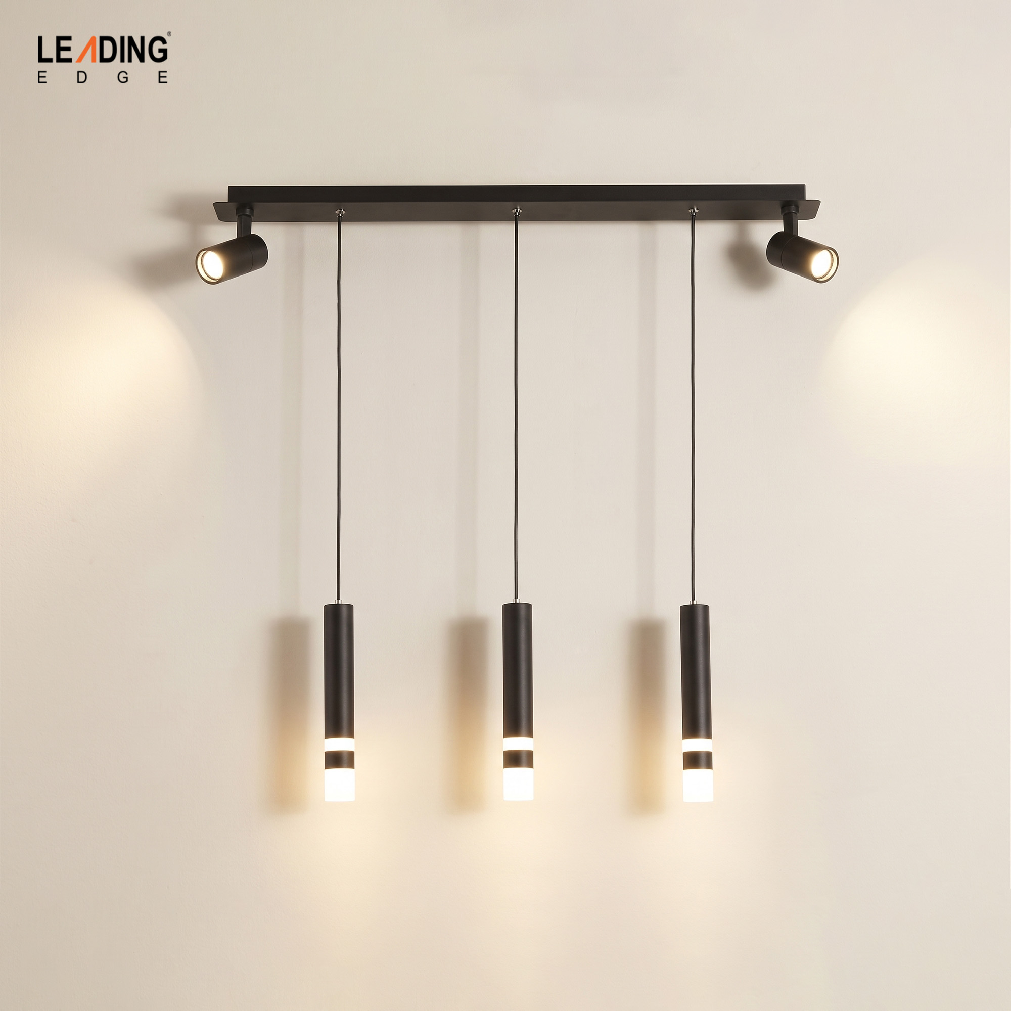 2 Chandelier Meta With Black | 01-5232