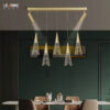 2 Chandelier Metal With Gold | 01-5233