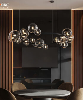 Chandelier Meta With Glass | 01-5229