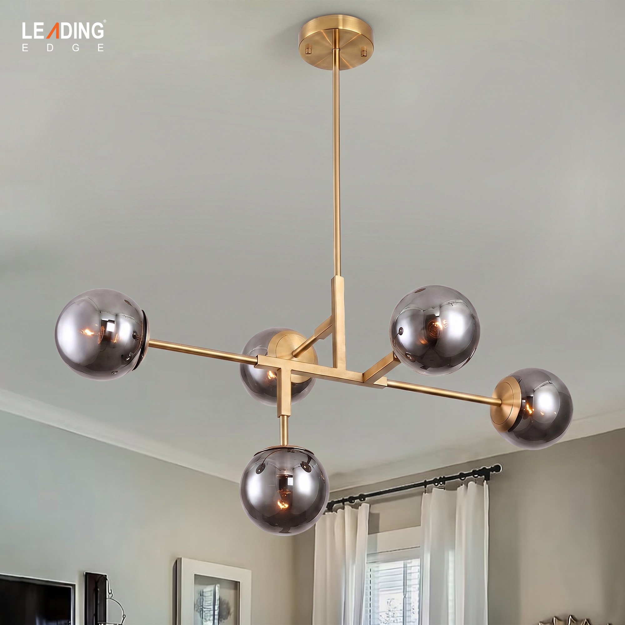 5231 Chandelier Metal With Glass | 01-5231