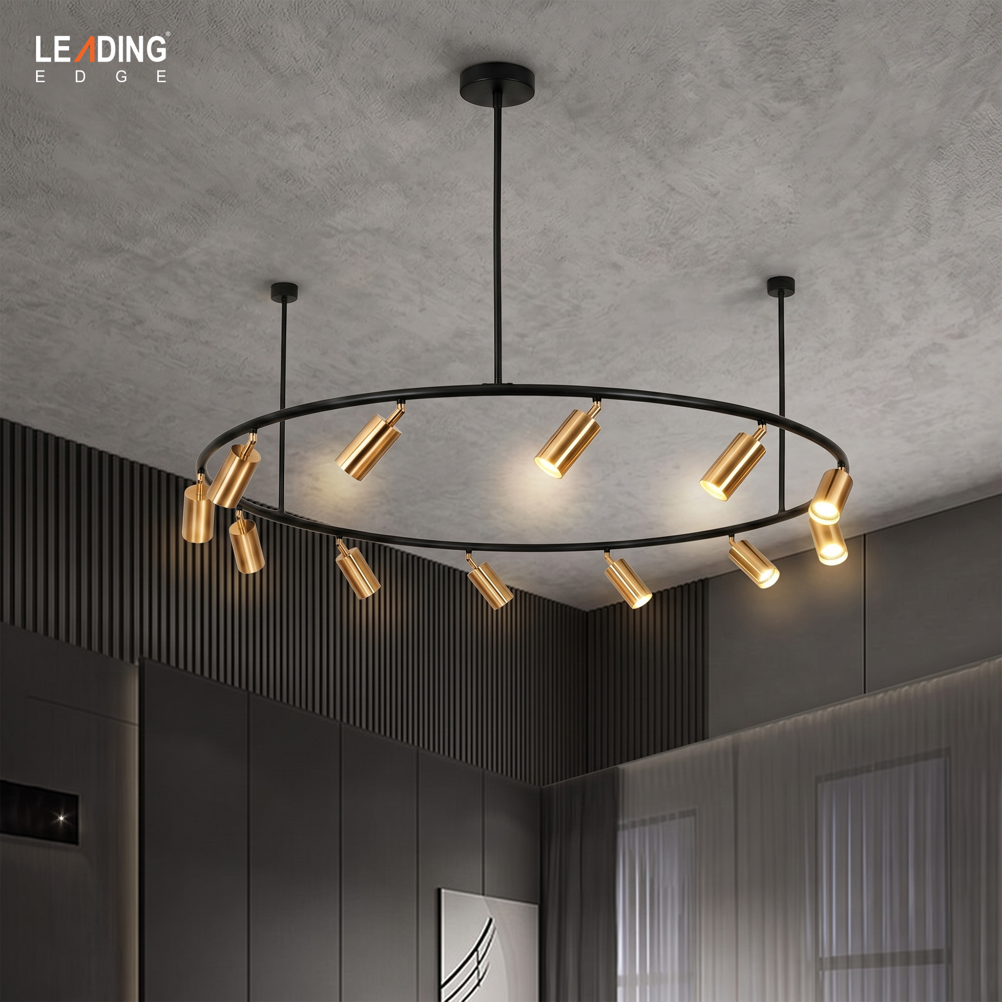 5250 Chandelier Black+Bronze | 01-5250