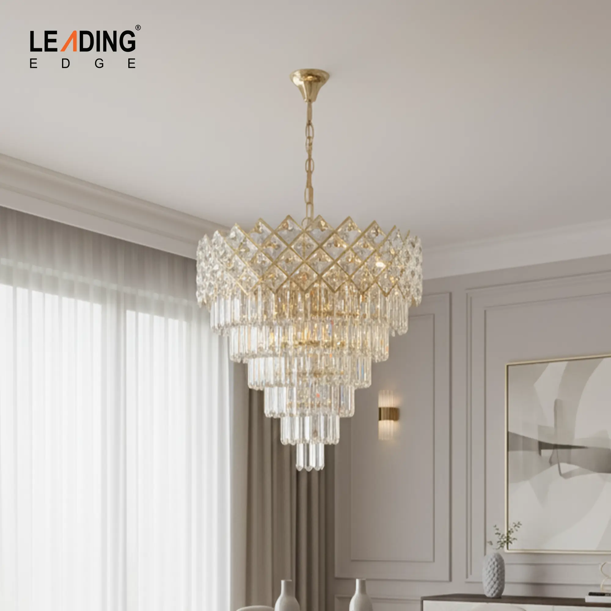 Chandelier Metal+Gold 01-5524