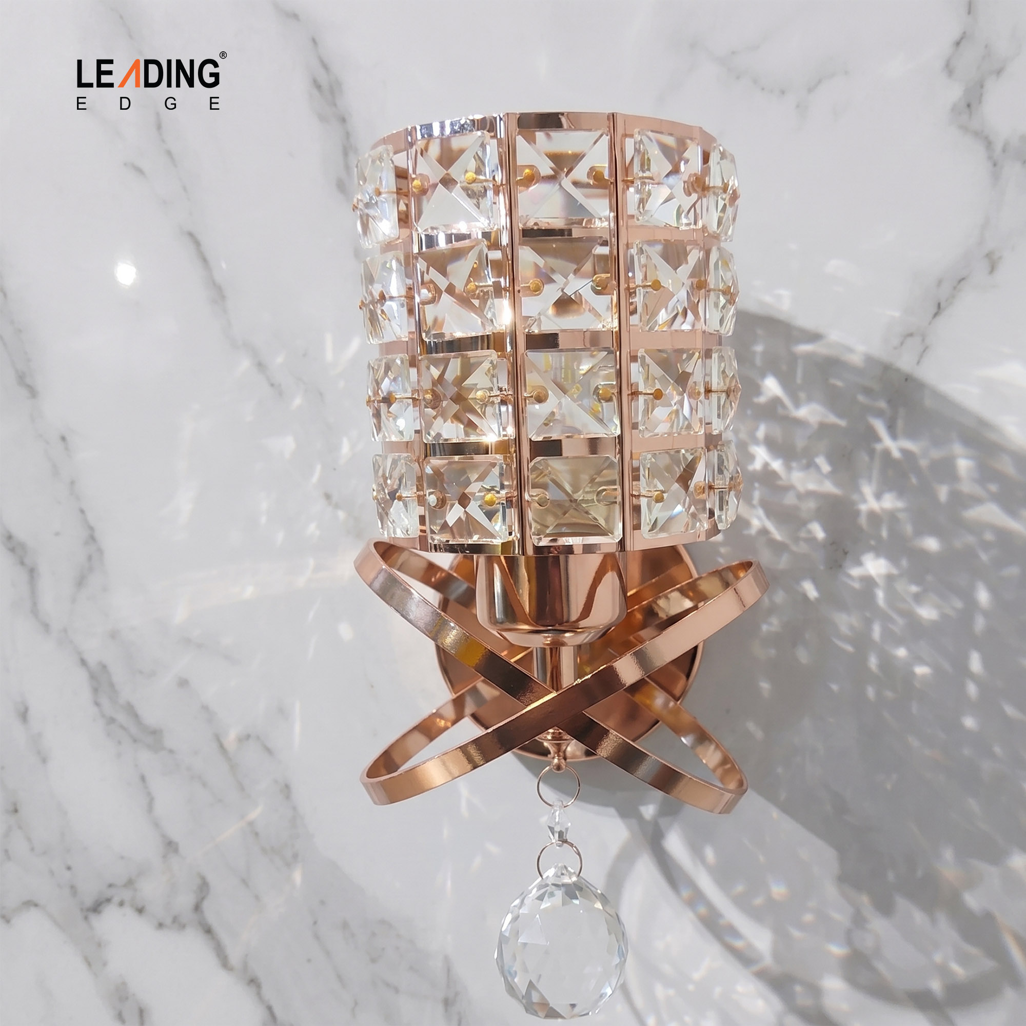 Wall Light Crystal+Gold 01-4243