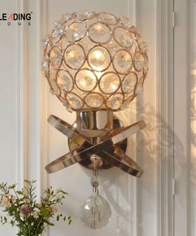 Wall Light Crystal+Gold 01-4242