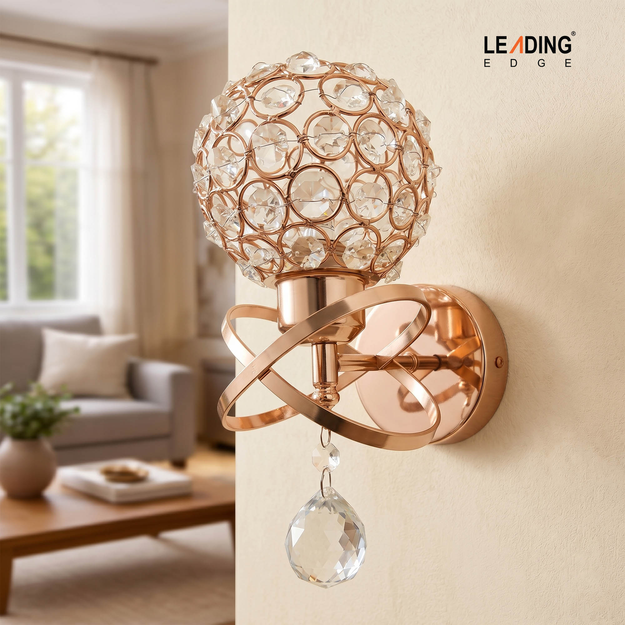 Wall Light Crystal+Gold 01-4242
